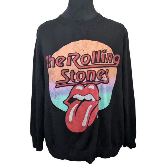 Retro Rock & Roll: The Rolling Stones Sunset Crewneck Sweatshirt - Picture 1 of 4